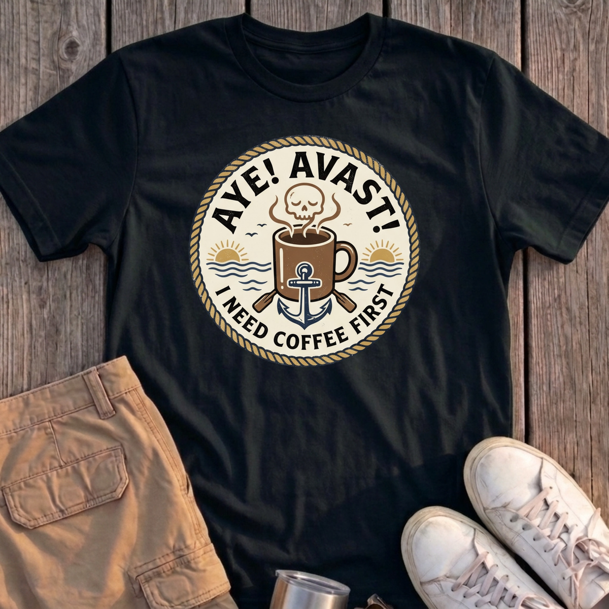 Aye Avast Coffee First