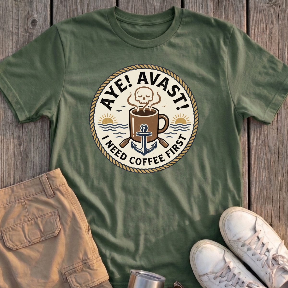 Aye Avast Coffee First