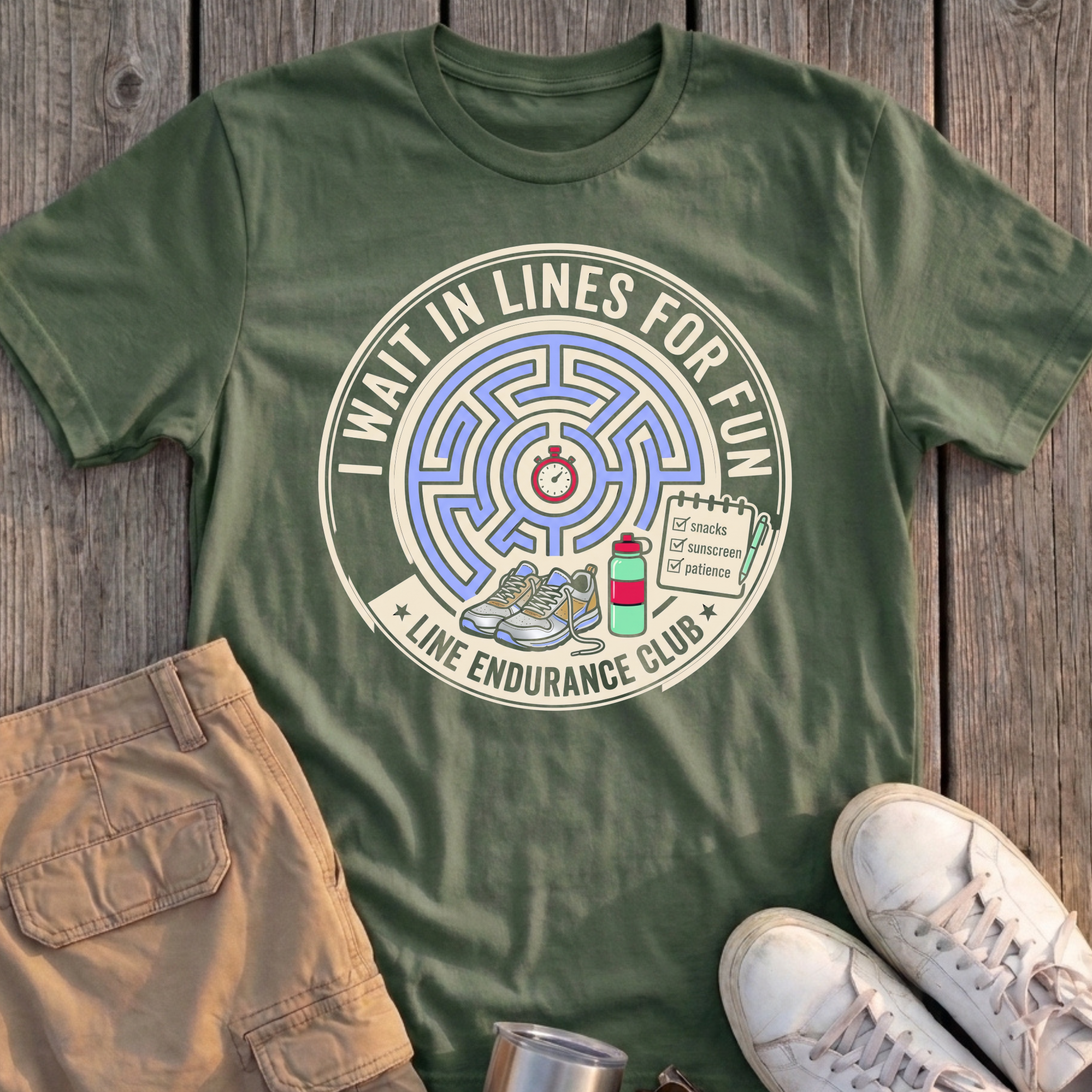 I Wait In Lines For Fun Tee