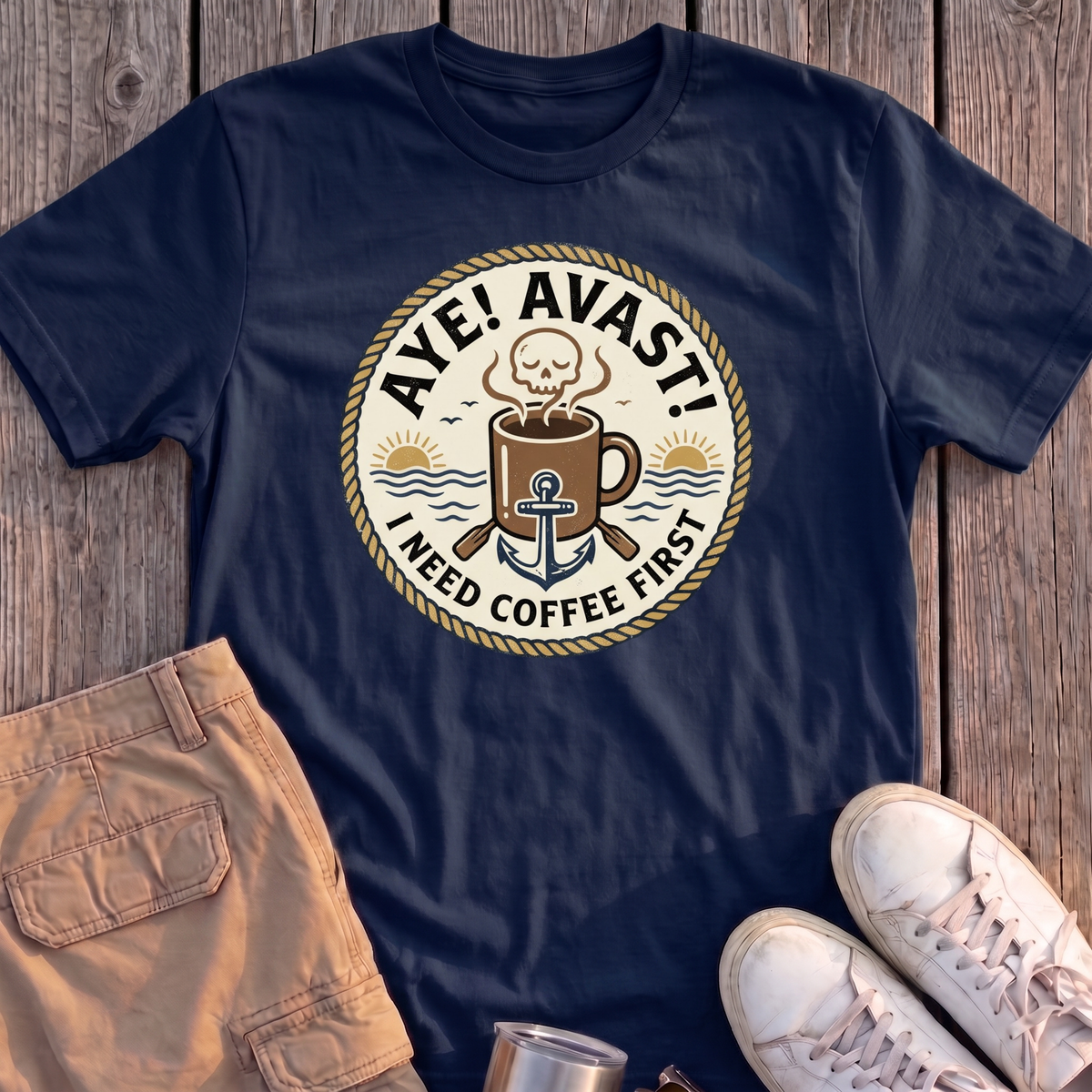 Aye Avast Coffee First