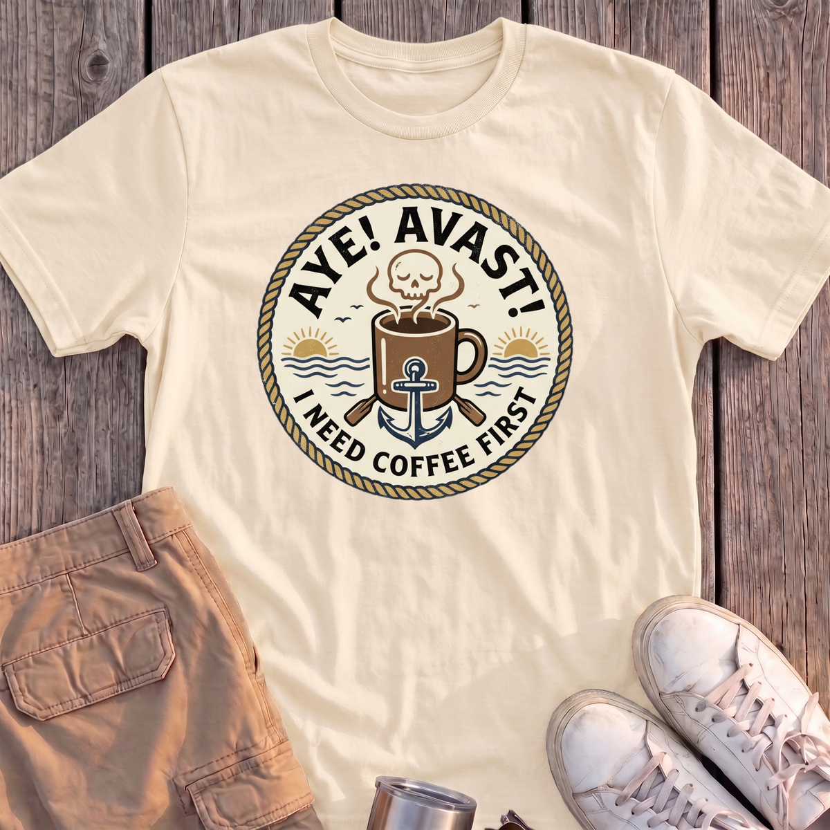 Aye Avast Coffee First