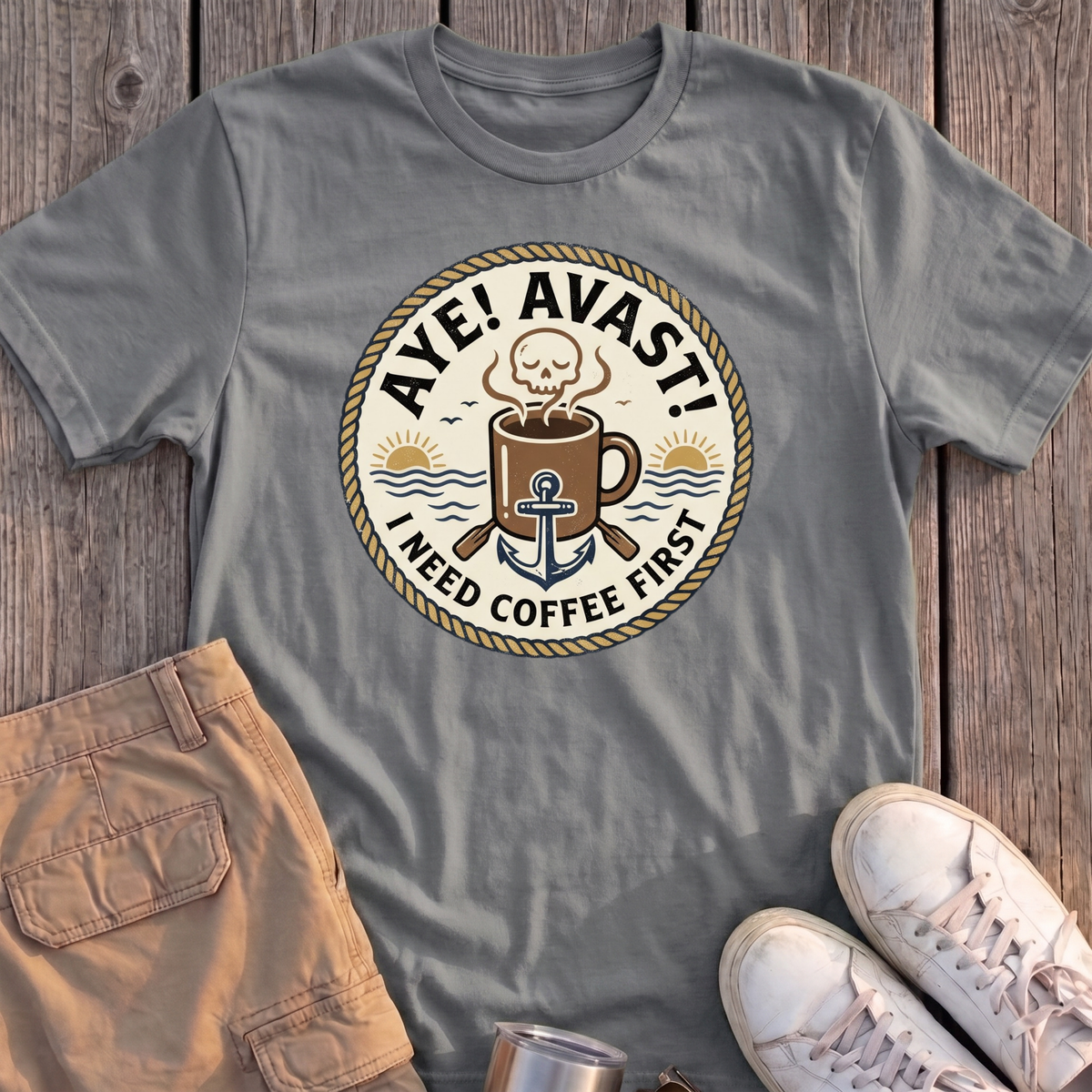 Aye Avast Coffee First