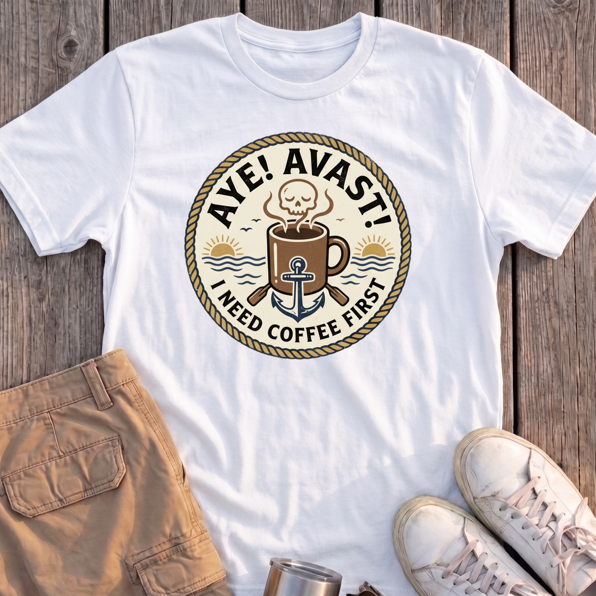 Aye Avast Coffee First